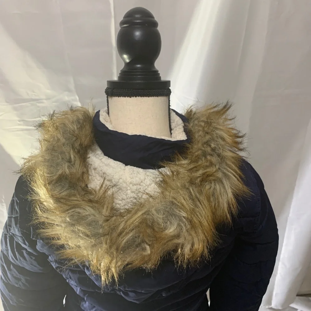 Old Navy navy blue hooded lining jacket size XL(14)